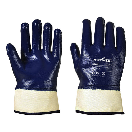 Grip Nitrile Fully Dipped Safety Cuff (Pack Of 12 Pairs)
