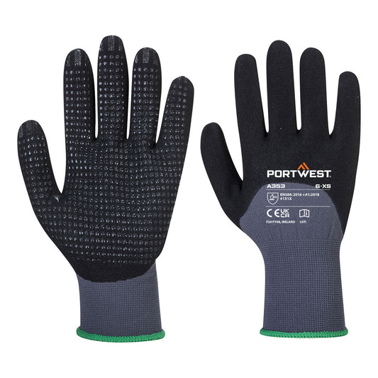 Grip 15 Nitrile Sandy 3/4 Palm Dotted Glove (A353)