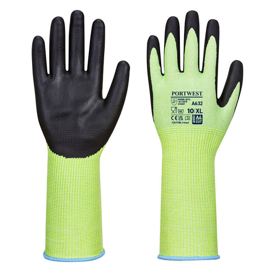 Cut D13 Nitrile Green Long Cuff Glove (A632)