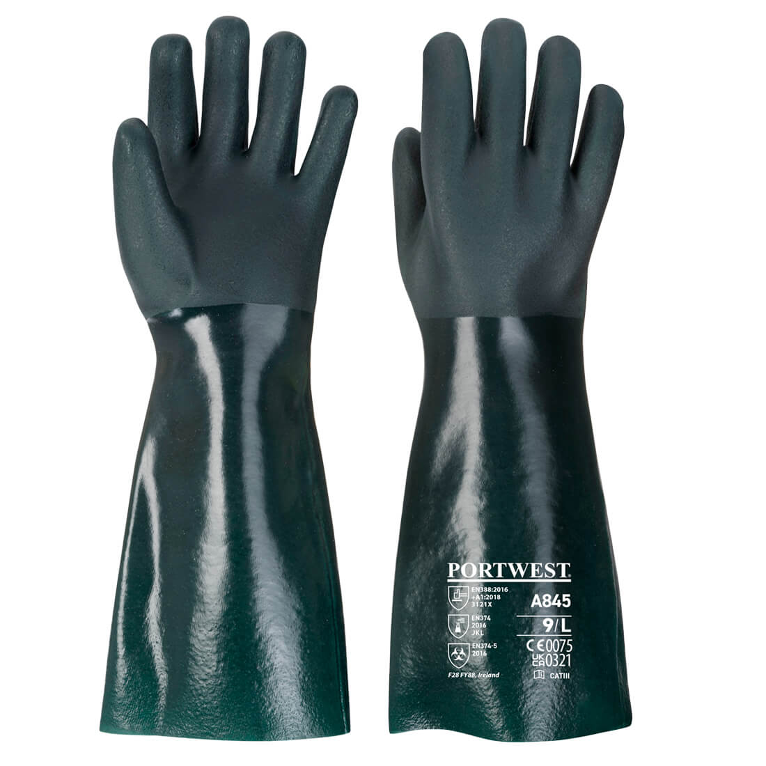 Chem 450 PVC Double Dipped Gauntlet (A845)