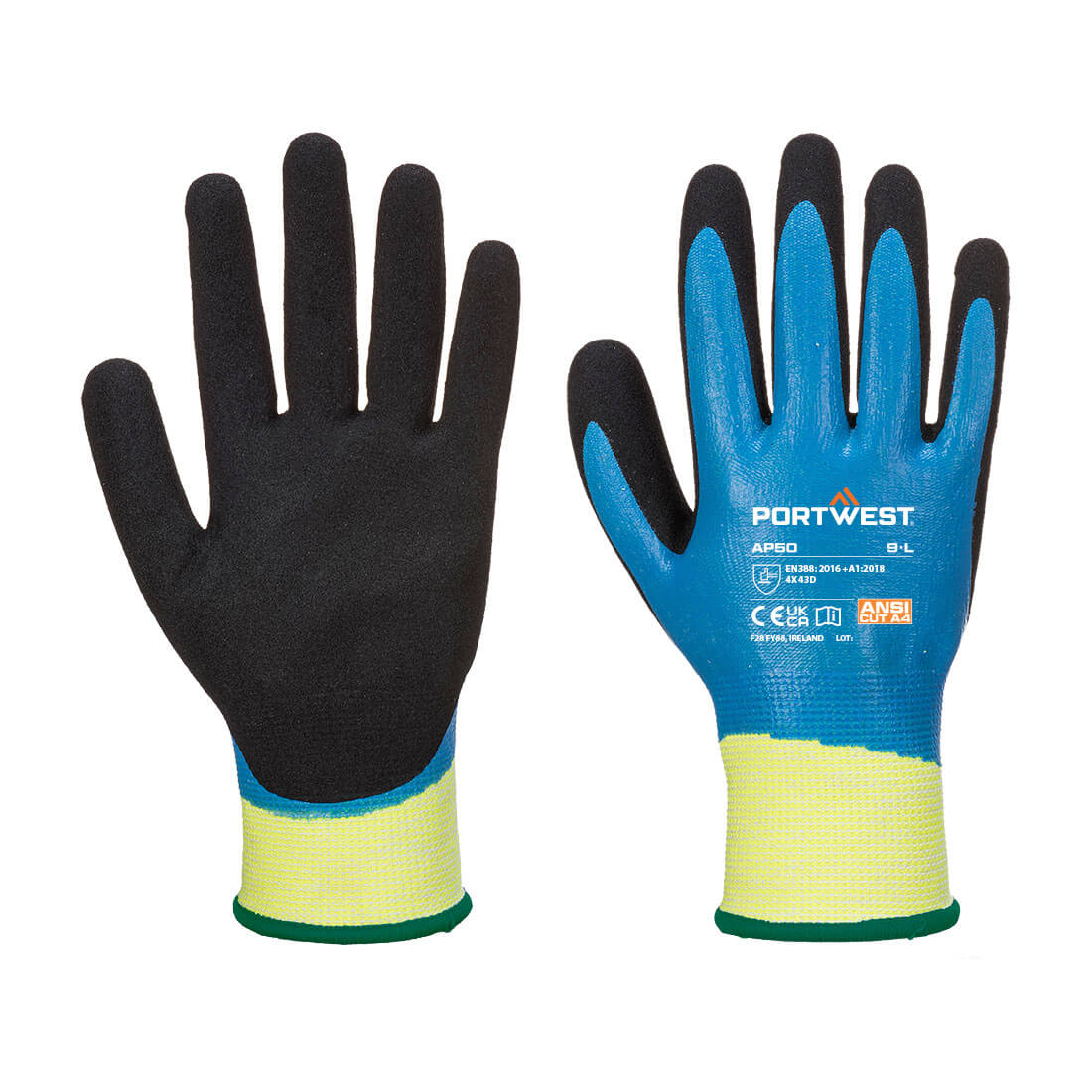 Cut D13 Nitrile Aqua Glove (AP50)