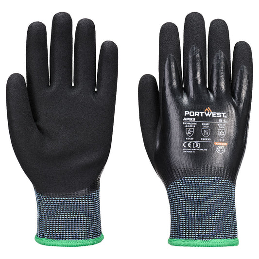 Cold F15 Nitrile Aqua Cut Glove (AP53)