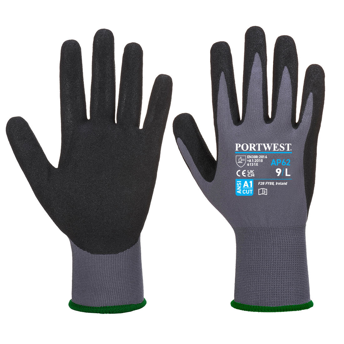 Grip 15 Nitrile Sandy Aqua Glove (AP62)