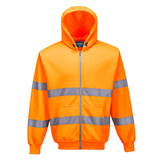 Hi-Vis Zipped Hoodie (B305)