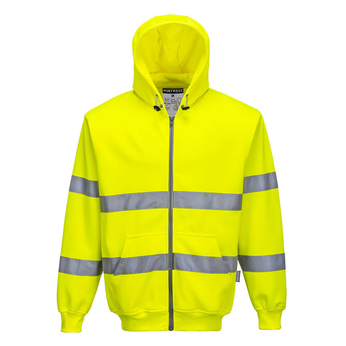 Hi-Vis Zipped Hoodie (B305)