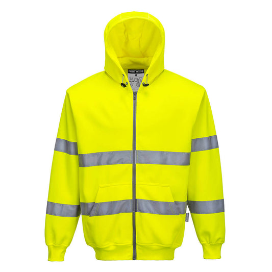 Hi-Vis Zipped Hoodie (B305)