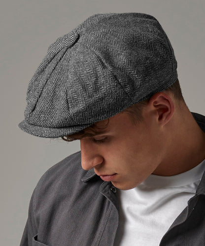 Charcoal Herringbone - Heritage baker boy cap