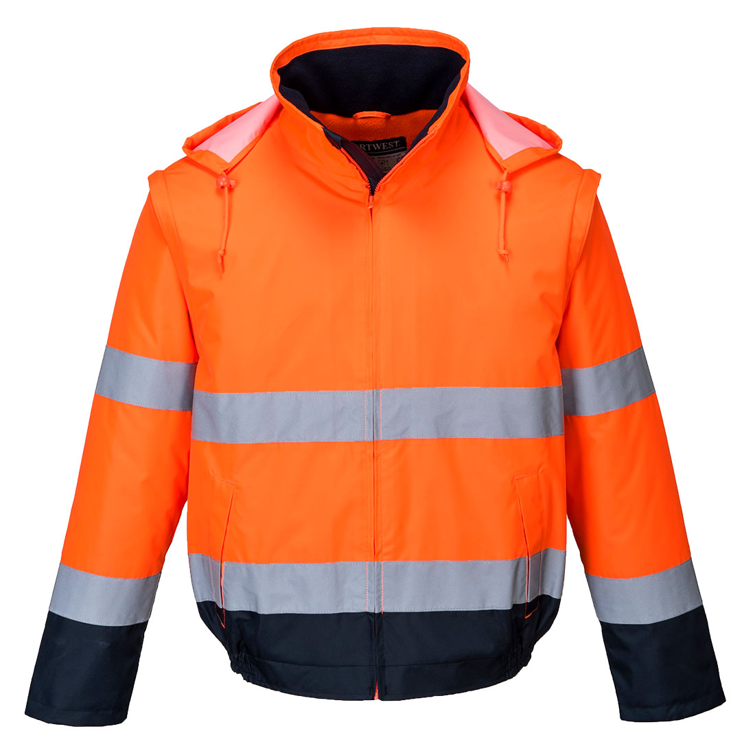 Hi-Vis 2-in-1 Contrast Essential Lite Bomber Jacket (C464)