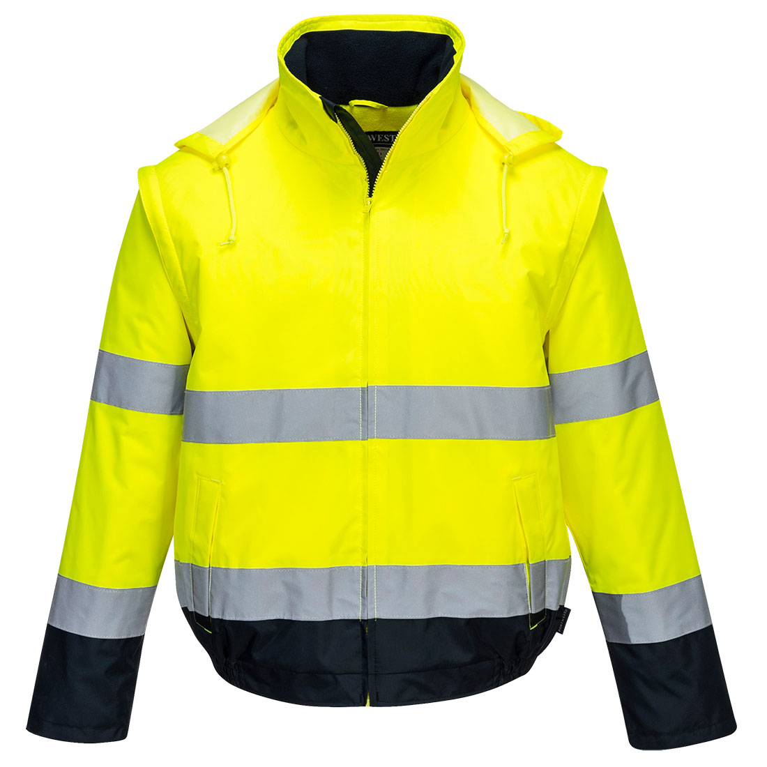 Hi-Vis 2-in-1 Contrast Essential Lite Bomber Jacket (C464)