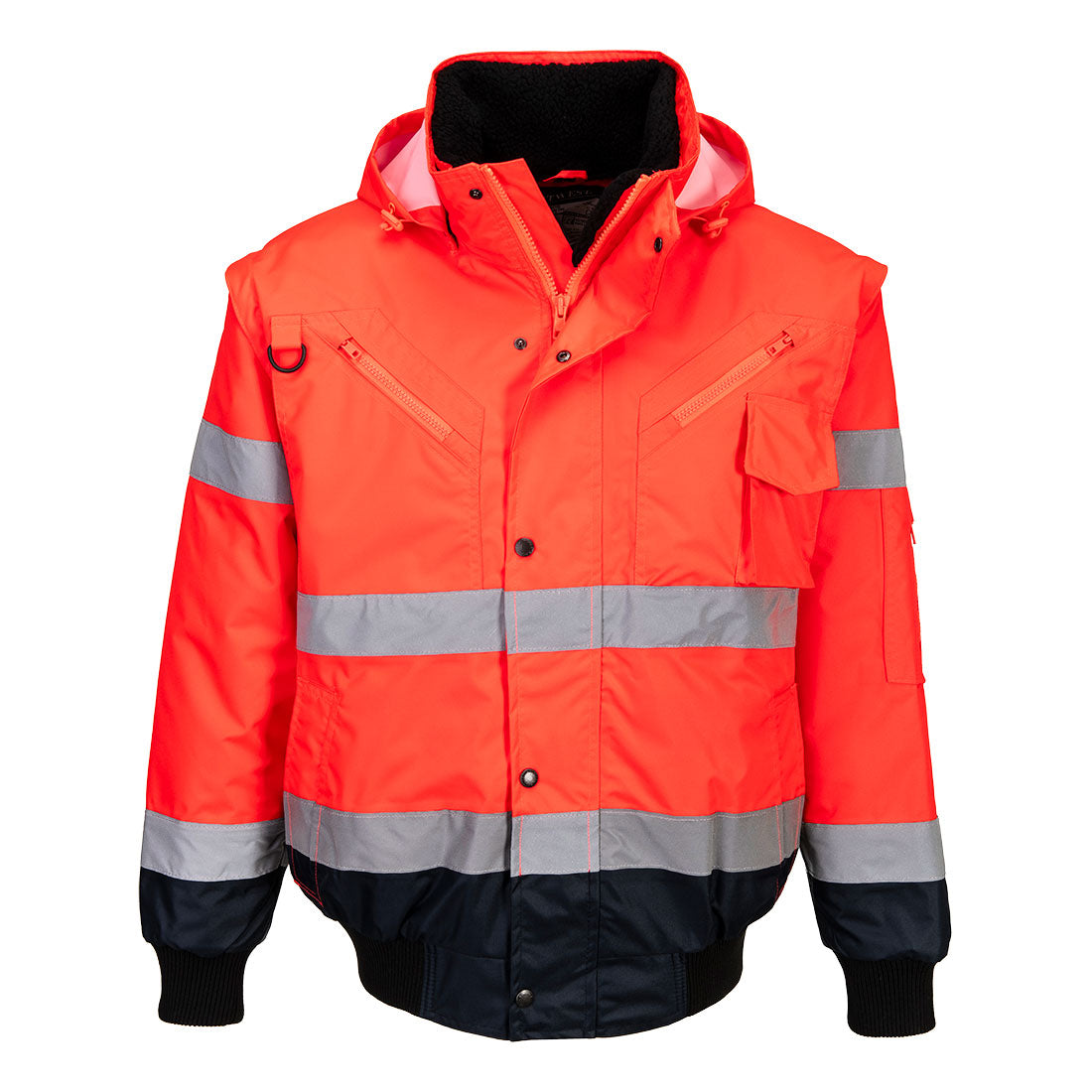 Hi-Vis 3-in-1 Contrast Bomber Jacket (C465)