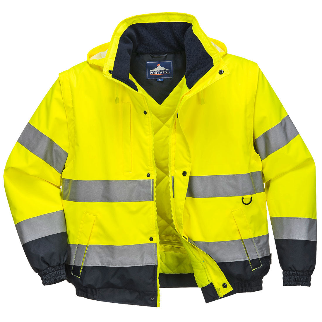 Hi-Vis 2-in-1 Contrast Bomber Jacket (C468)