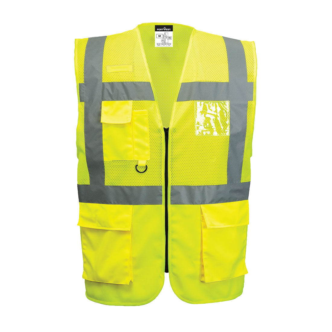 Madrid Hi-Vis Half Mesh Executive Vest (C496)