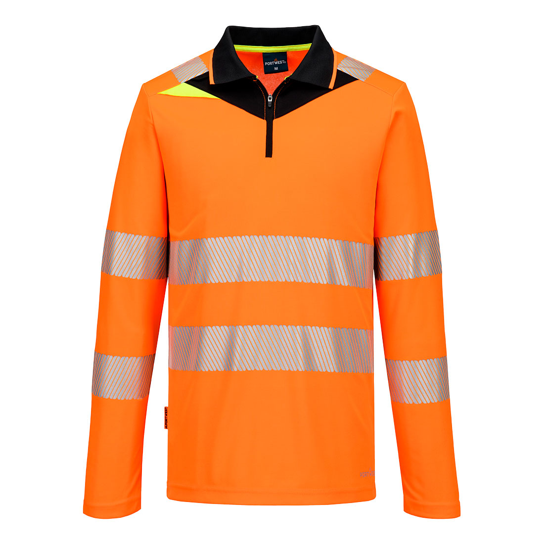 DX4 Hi-Vis Zip Polo Shirt L/S (DX419)