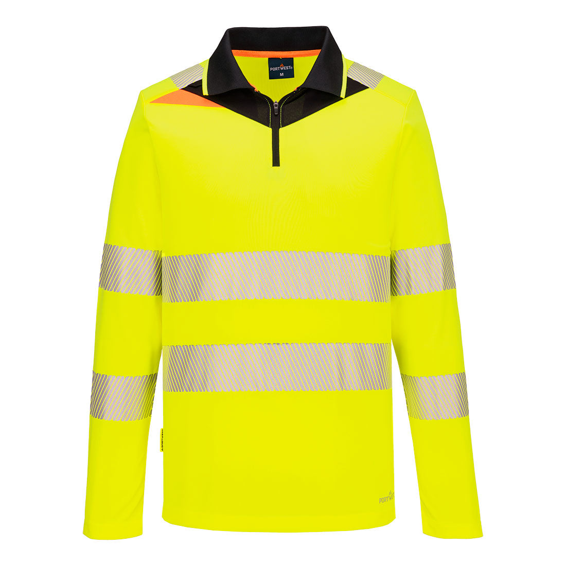 DX4 Hi-Vis Zip Polo Shirt L/S (DX419)