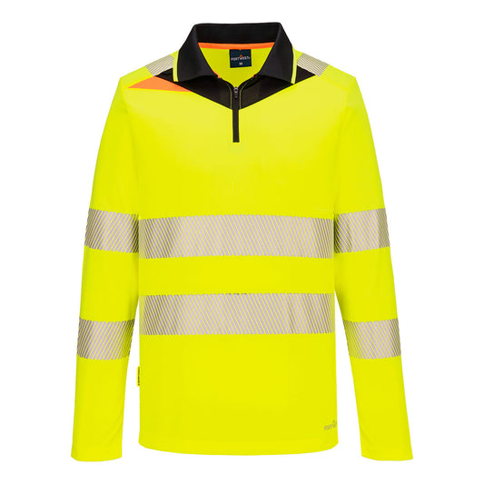 DX4 Hi-Vis Zip Polo Shirt L/S (DX419)