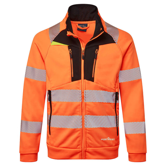 DX4 Hi-Vis Funnel Neck Zipped Sweatshirt (DX477)