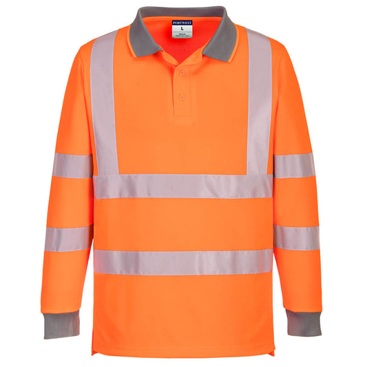 Eco Hi-Vis Polo Shirt L/S (6 Pack) (EC11)