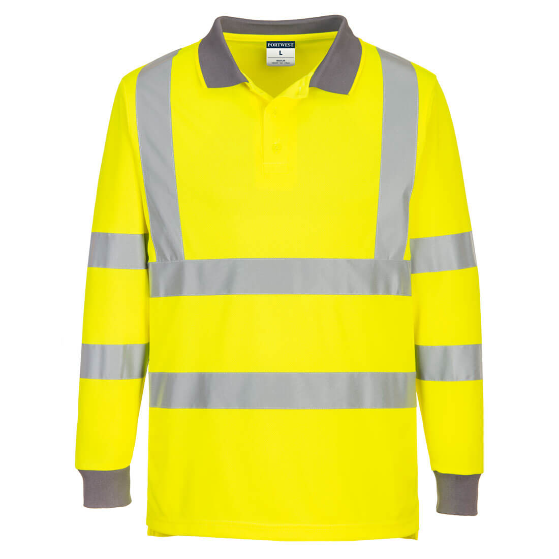 Eco Hi-Vis Polo Shirt L/S (6 Pack) (EC11)