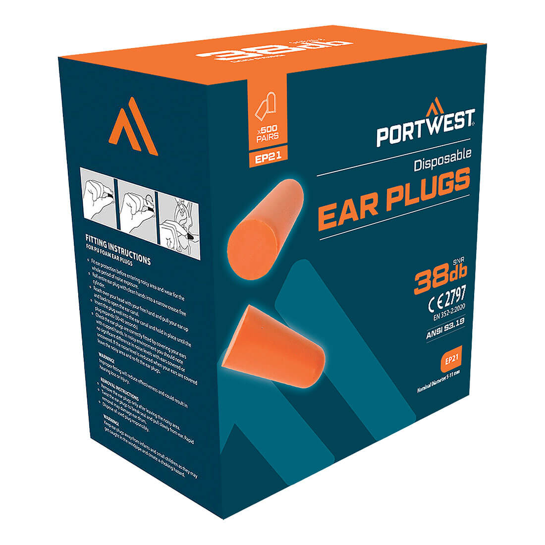 Ear Plug Dispenser Refill Pack (500 Pairs) (EP21)