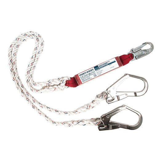 Double 1.8m Lanyard With Shock Absorber (FP25)