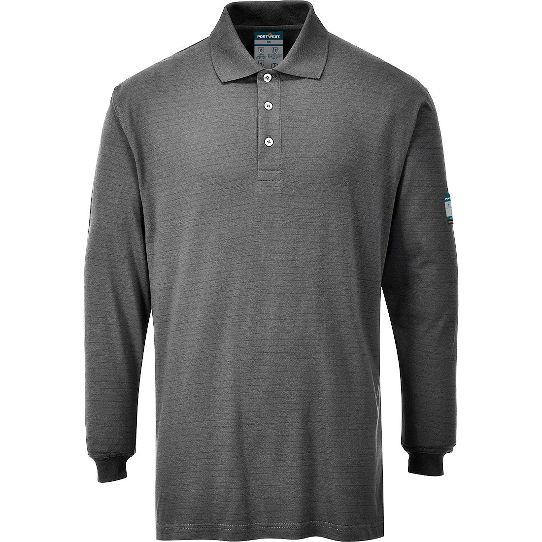Modaflame Knit FR Long Sleeve Polo Shirt (FR10)