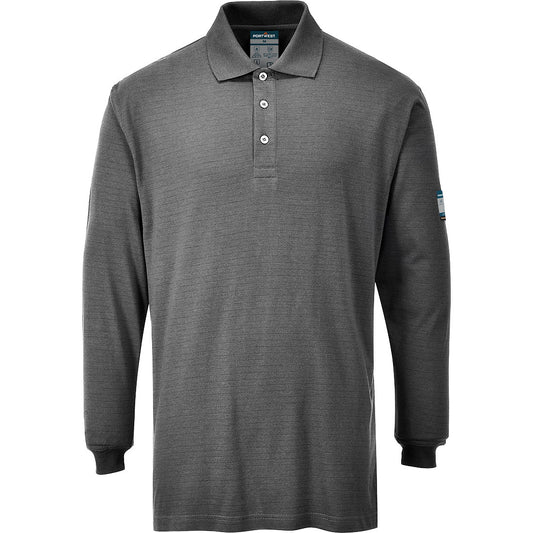 Modaflame Knit FR Long Sleeve Polo Shirt (FR10)