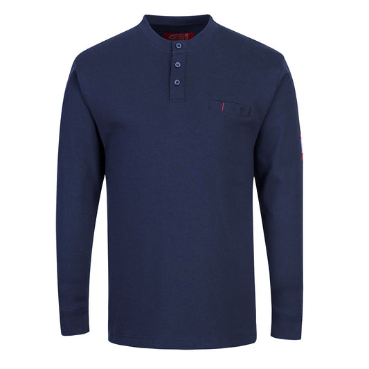 Bizflame Knit FR Long Sleeve Henley (FR32)