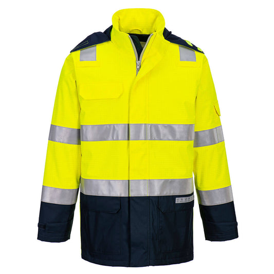 Bizflame Rain+ Hi-Vis Multi-Norm Contrast FR Jacket (FR605)