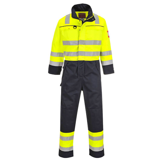 Bizflame Work Hi-Vis Multi-Norm Contrast FR Coverall (FR60)