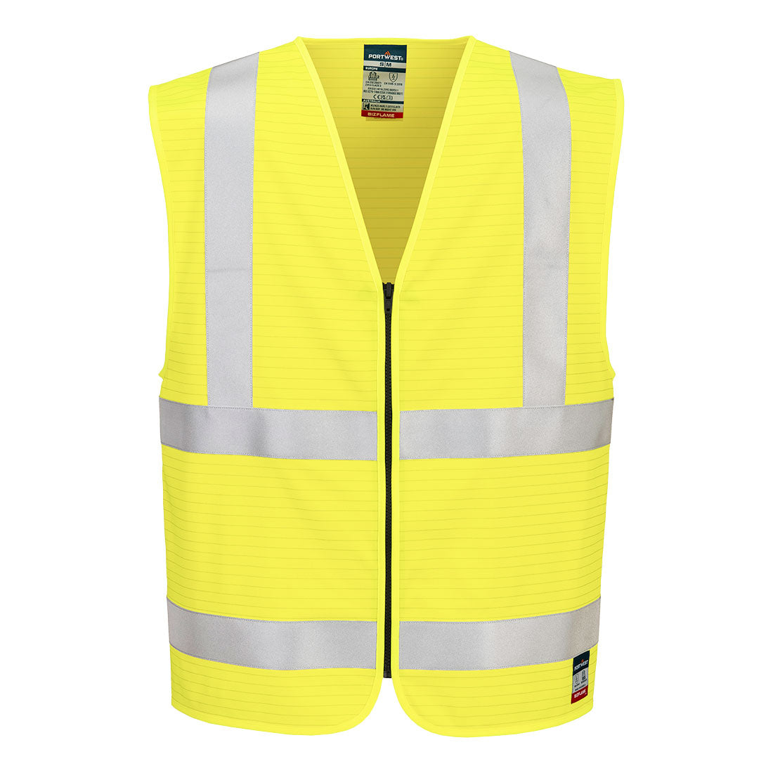 Bizflame Hi-Vis FR Zip Vest (FR615)