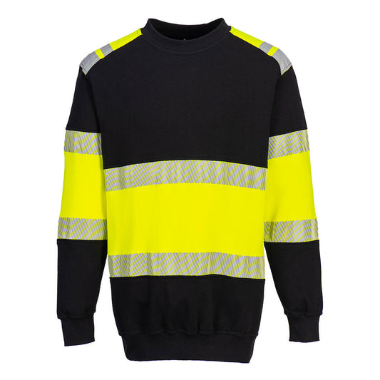 PW3 Modaflame Knit Hi-Vis Class 1 FR Sweatshirt (FR716)