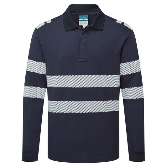 PW3 Modaflame Knit FR Long Sleeve Polo Shirt (FR733)