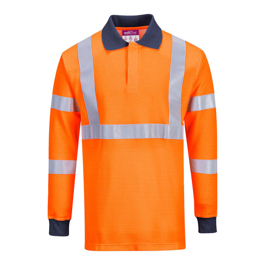 Modaflame Knit HVO FR Long Sleeve Polo Shirt (FR76)