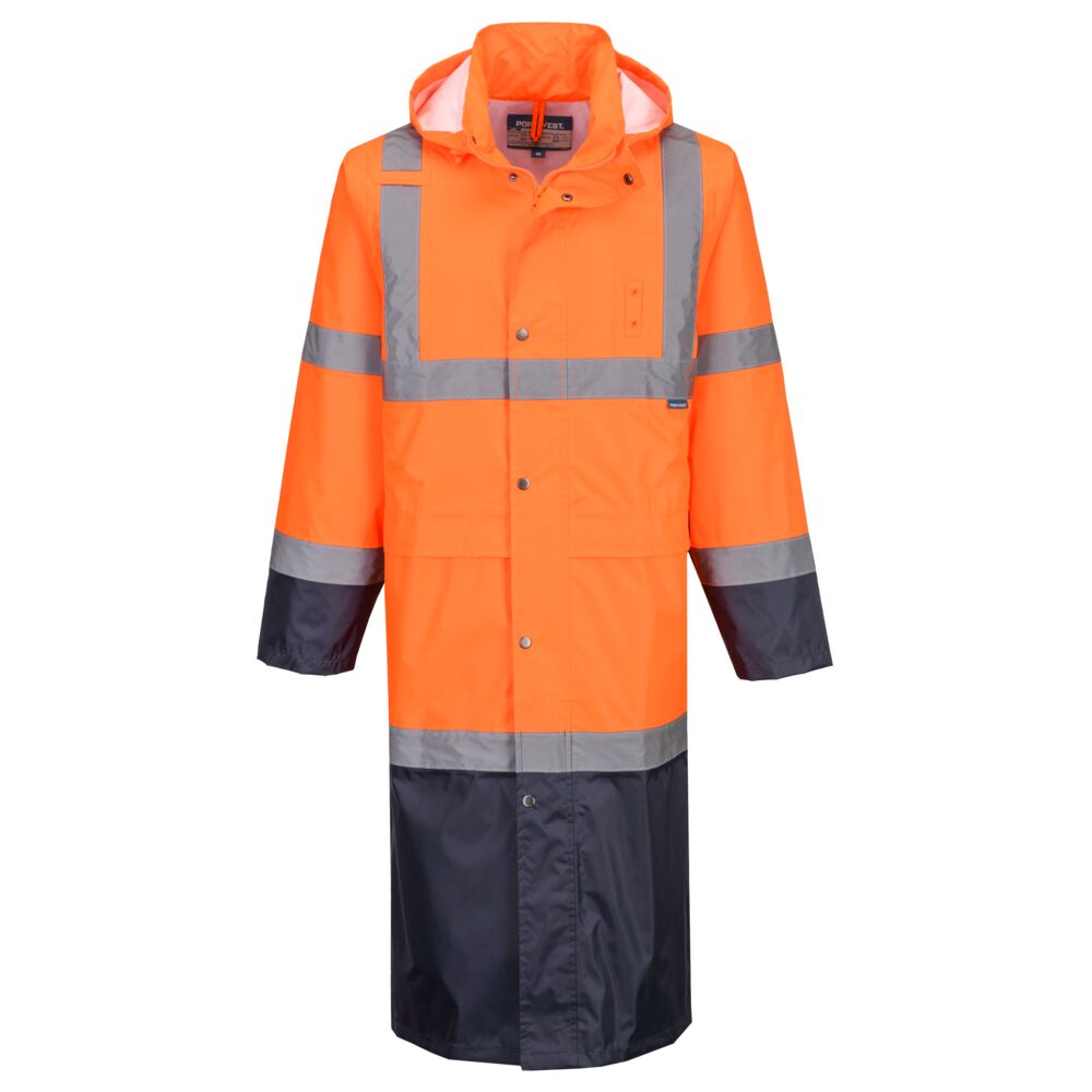 Hi-Vis Contrast Raincoat 122cm (H446)