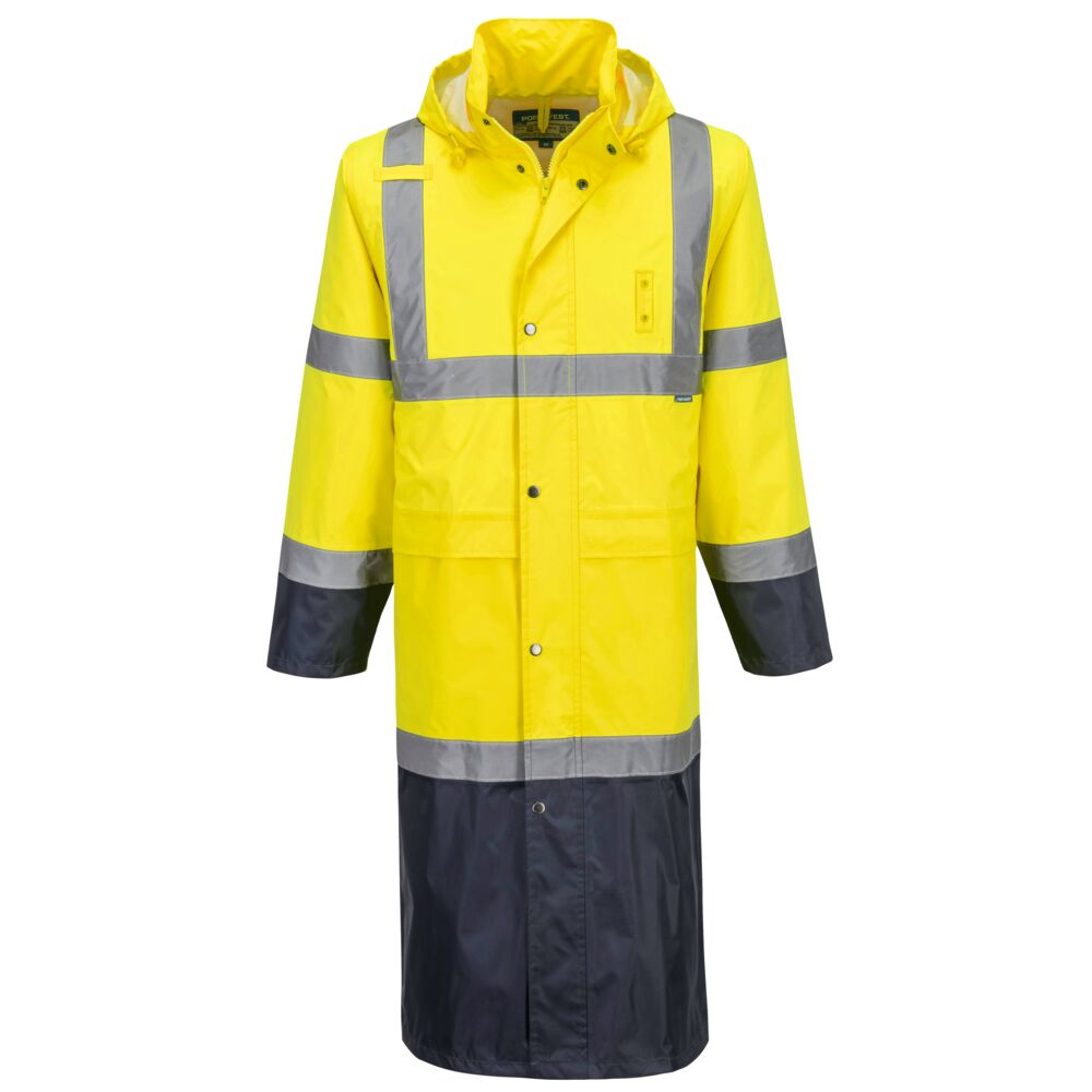 Hi-Vis Contrast Raincoat 122cm (H446)