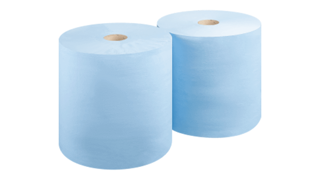 Blue 2 Ply Midi-Wiper Roll 280mm x 400M (Case/2)