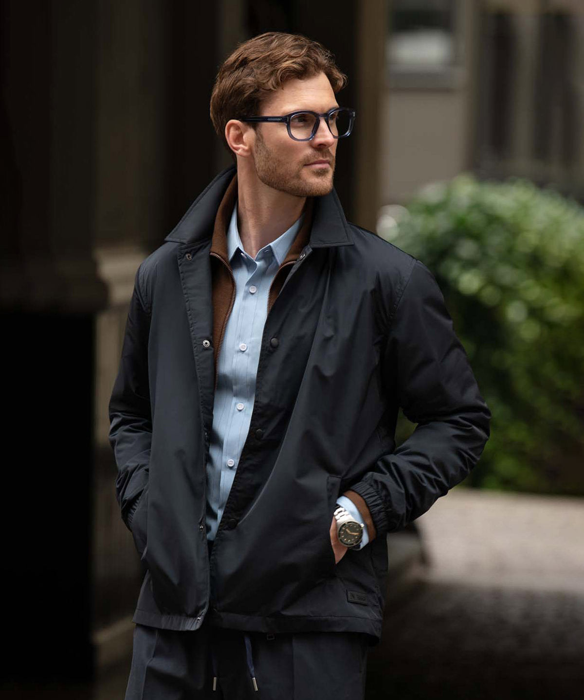 Navy - Independence unisex – classic coach jacket