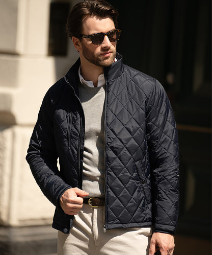 Midnight Blue - Henderson – stylish diamond quilted jacket