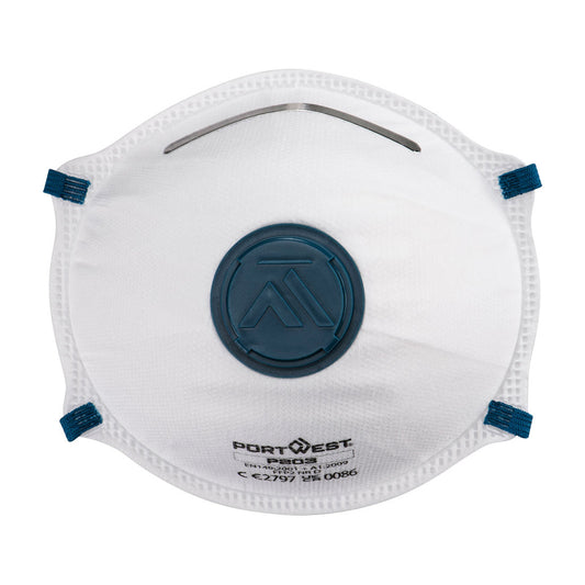 FFP2 Valved Dolomite Respirator (Pk10) (P203)