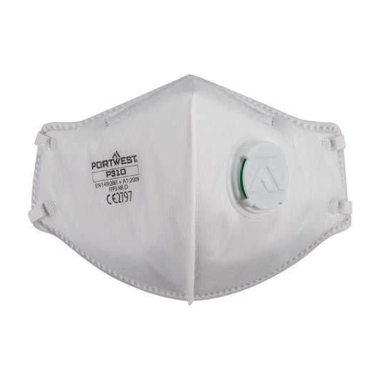 FFP3 Valved Dolomite Fold Flat Respirator (Pk3) (P310)