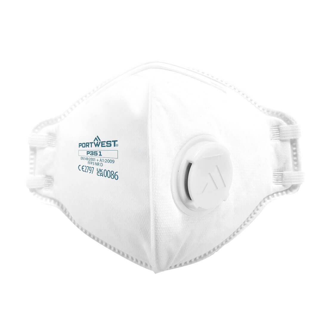 FFP3 Valved Dolomite Fold Flat Respirator (Pk20) (P351)