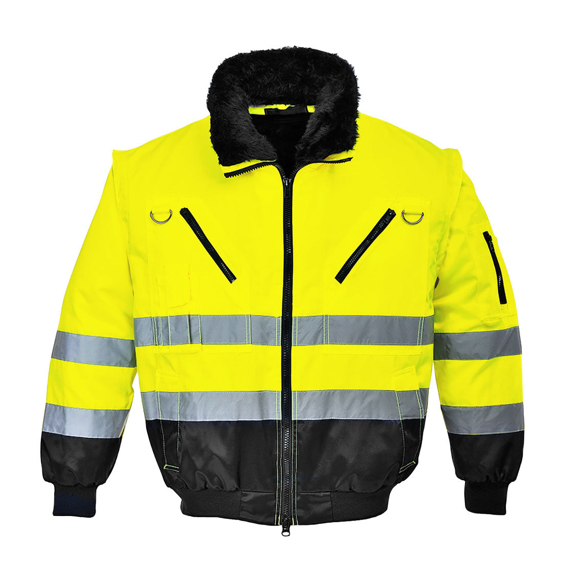 Hi-Vis 3-in-1 Contrast Pilot Jacket (PJ50)