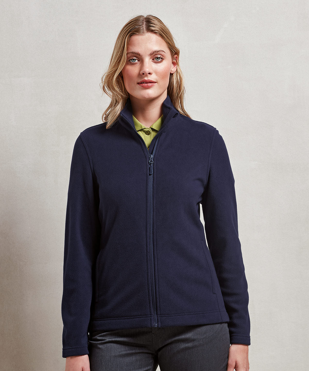 Dark Grey - Women’s ‘Recyclight’ full-zip microfleece