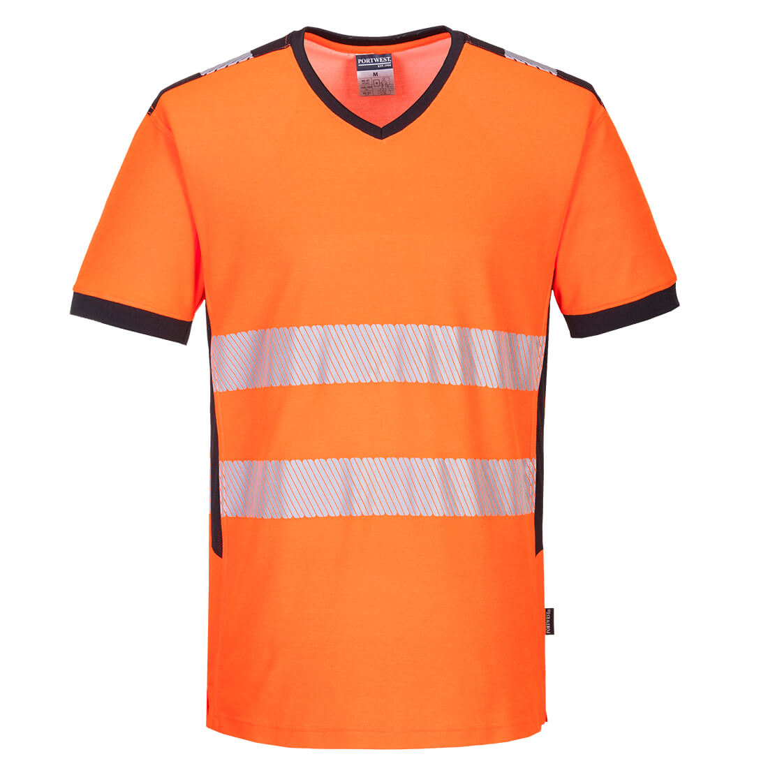 PW3 Hi-Vis V-Neck Mesh Insert T-Shirt S/S (PW310)