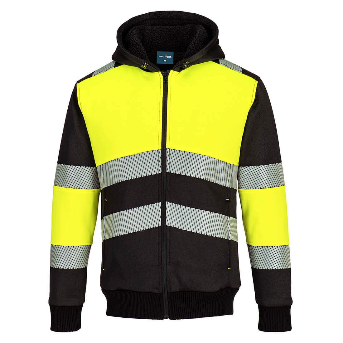 PW3 Hi-Vis Zipped Class 1 Winter Hoodie (PW377)