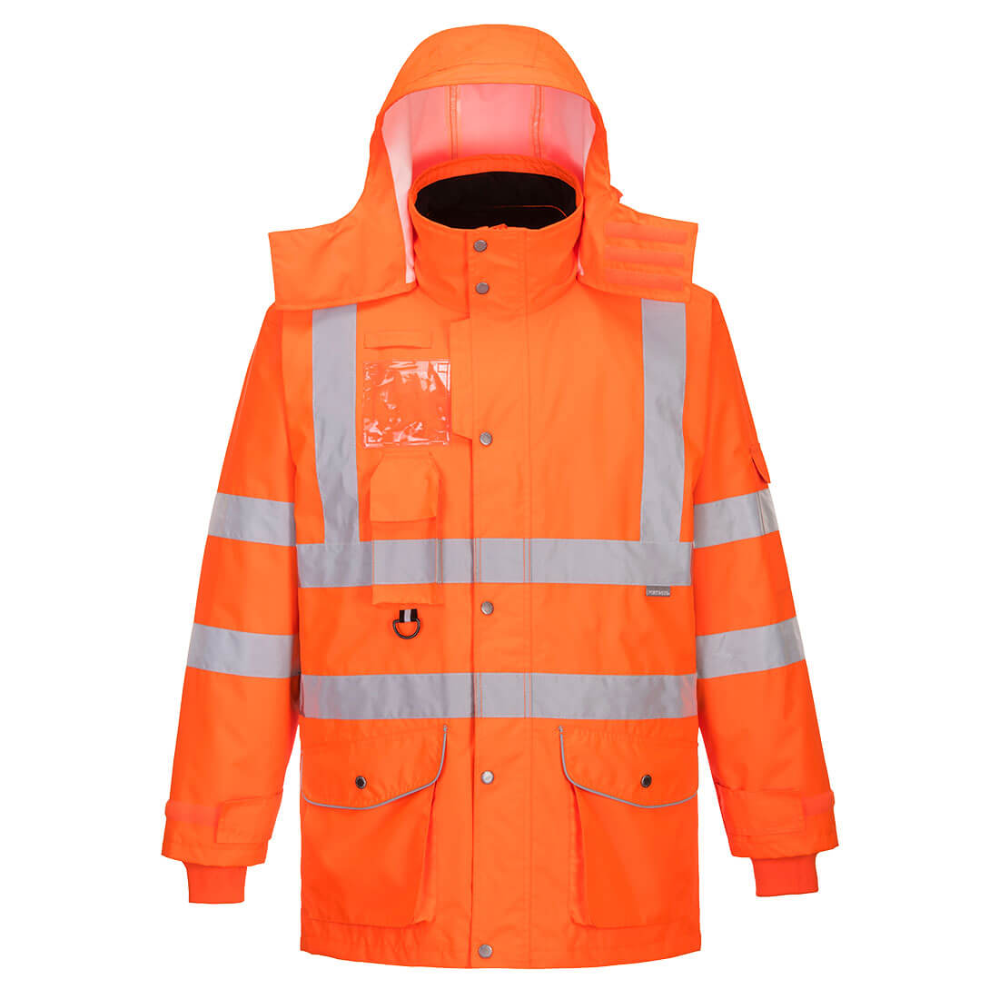 Hi-Vis Breathable 7-in-1 Traffic Jacket (RT27)