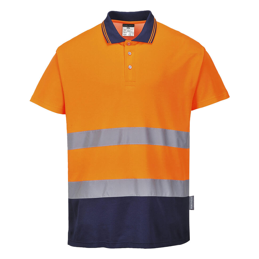 Hi-Vis Cotton Comfort Contrast Polo Shirt S/S (S174)