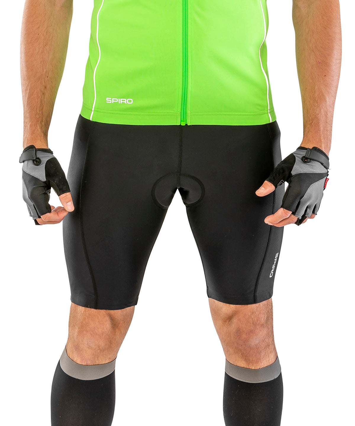 Black - Padded bikewear shorts