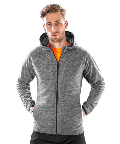 Grey/Black - Microfleece hoodi