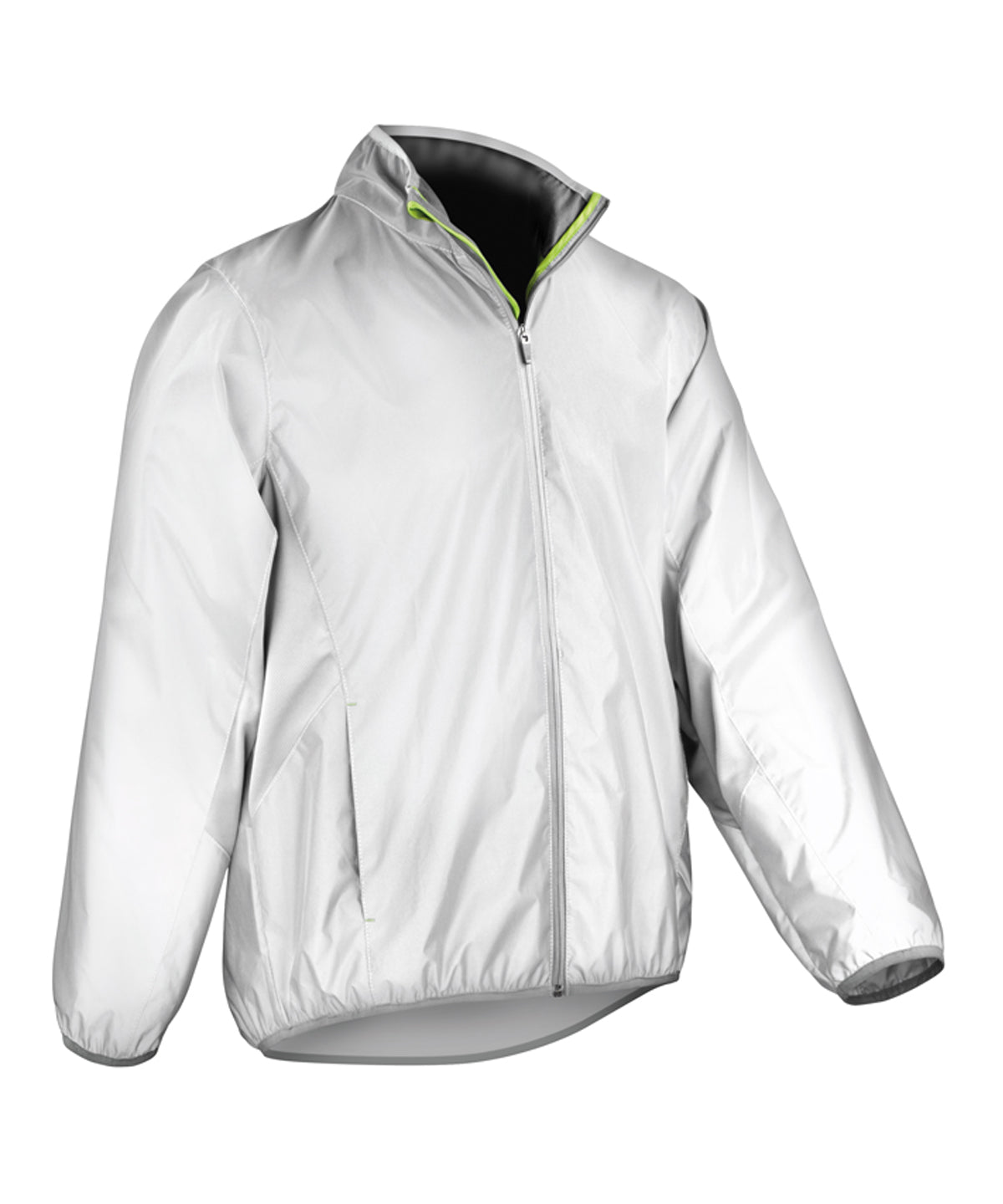 Neon White - Luxe reflective hi-vis jacket